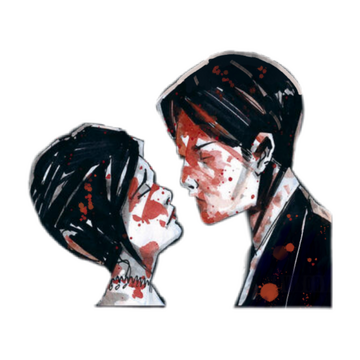 The couple featured on the album cover of My Chemical Romance's "Three Cheers for Sweet Revenge"